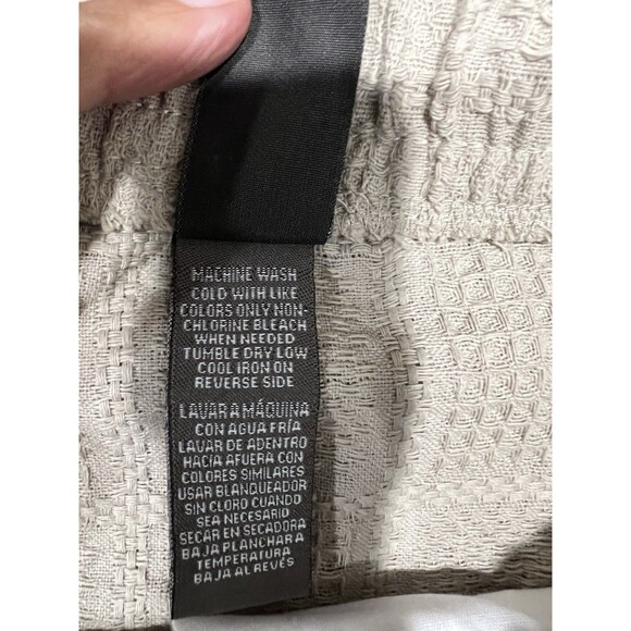 SAINTS STUDIO Men's Shorts Size Large Beige Textured Casual Cool Logo Pockets - Picture 5 of 13